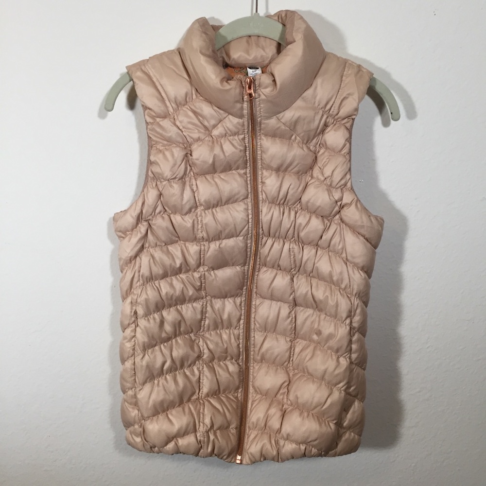 Pure+Good Pink / Rose Gold Puffer Down-Filled Vest